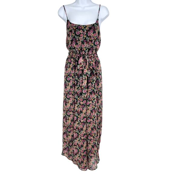 Lulus Flow With Me Black Floral Print Wide Leg Jumpsuit XS - Picture 3 of 6